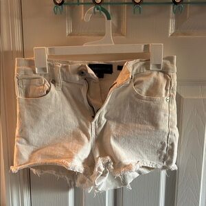 Kendall & Kylie Cream Jean Shorts